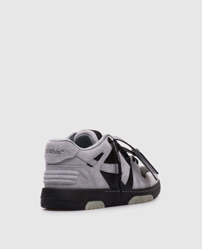 Off-White Чорні шкіряні кросівки Оut Оf Оffice OMIA189S25LEA007