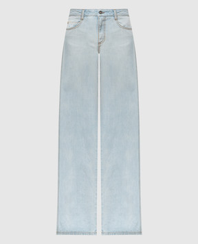 Ermanno Scervino Блакитні джинси зі шкіряним патчем з логотипом D467P367FZK