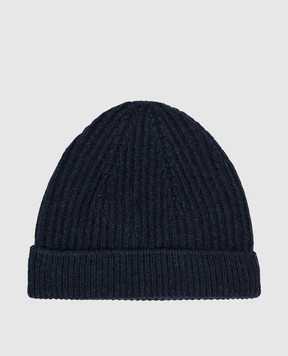 Bertolo Cashmere Синяя шапка из кашемира 500019000005