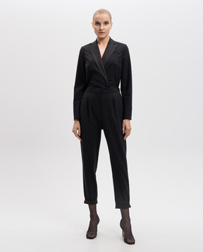 Brunello Cucinelli Серый комбинезон из шерсти с люрексом M0W07FY399