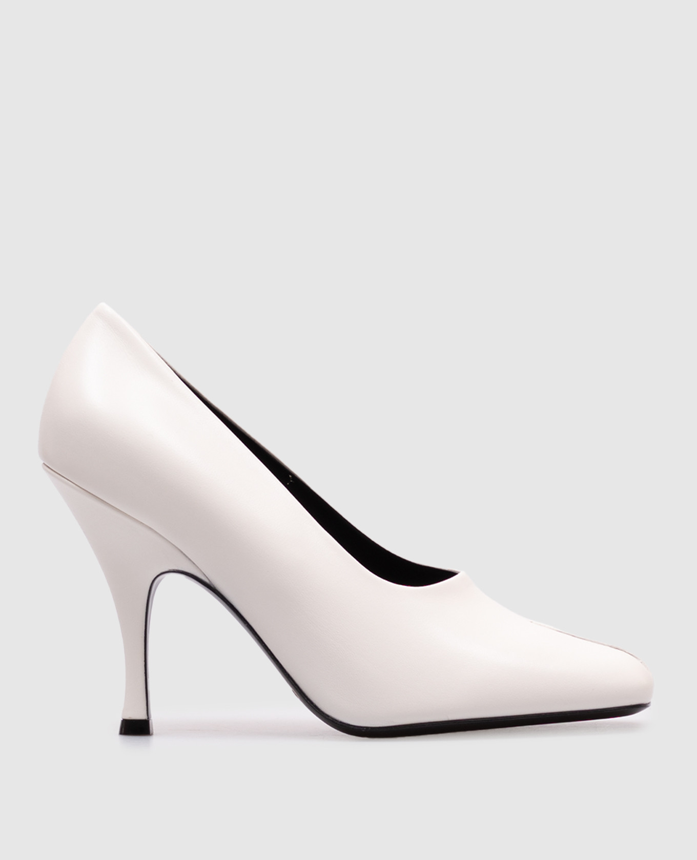 

Белые кожаные туфли Eva Peep Toe, Белый, Туфли