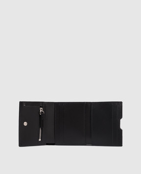 Maison Margiela MM6 Чорне шкіряне портмоне з логотипом SA6UI0030P8622