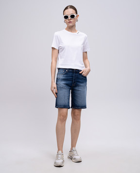Dondup Синие джинсовые шорты Dade с патчем логотипа DP744DSE340DIM2