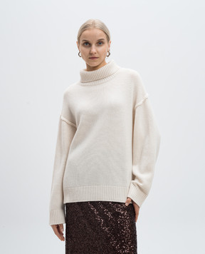 Allude Белый свитер из шерсти и кашемира 24517801