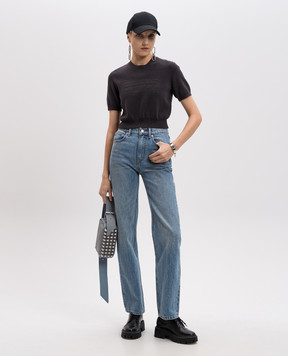 Alexander Wang Зелений топ з логотипом 1KC3231037