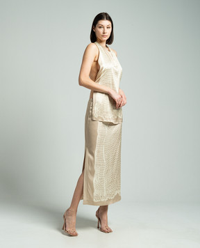 Max Mara Sportmax Бежевая юбка ALA в принт ALA