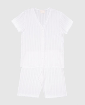 Story Loris Детская белая пижама с вышивкой 366716