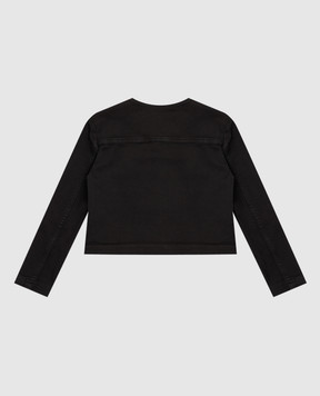 Balmain Дитячий чорний укорочений жакет BX2B54D00391214