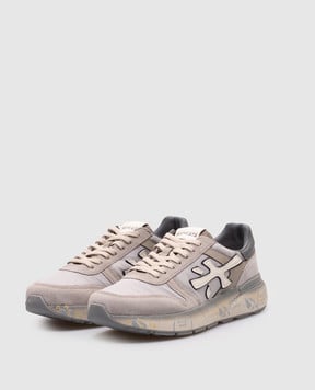Premiata Серые комбинированные кроссовки MICK MICK