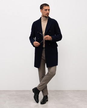 Officina 36 Бежеві штани у візерунок 0273908454