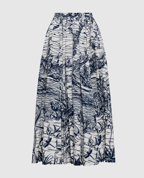 Christian Dior Біла спідниця-плісе Fantaisie Carnivora 011J30A3868