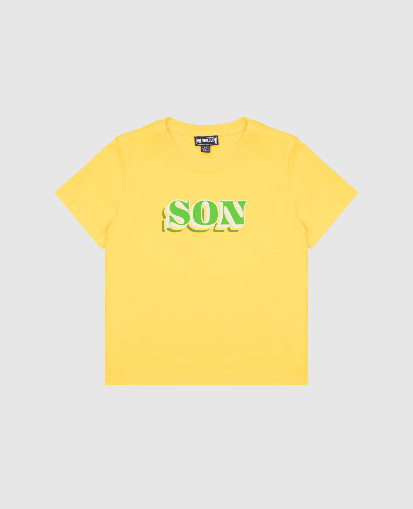 

Детская желтая футболка Dad and Son с принтом, Желтый, Футболки