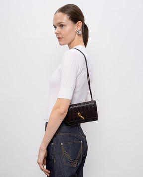 Bottega Veneta Коричневый кожаный клатч Andiamo 836940VCPP2