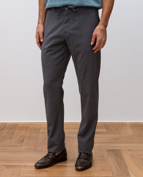Canali Серые брюки из шерсти AR03652V1659