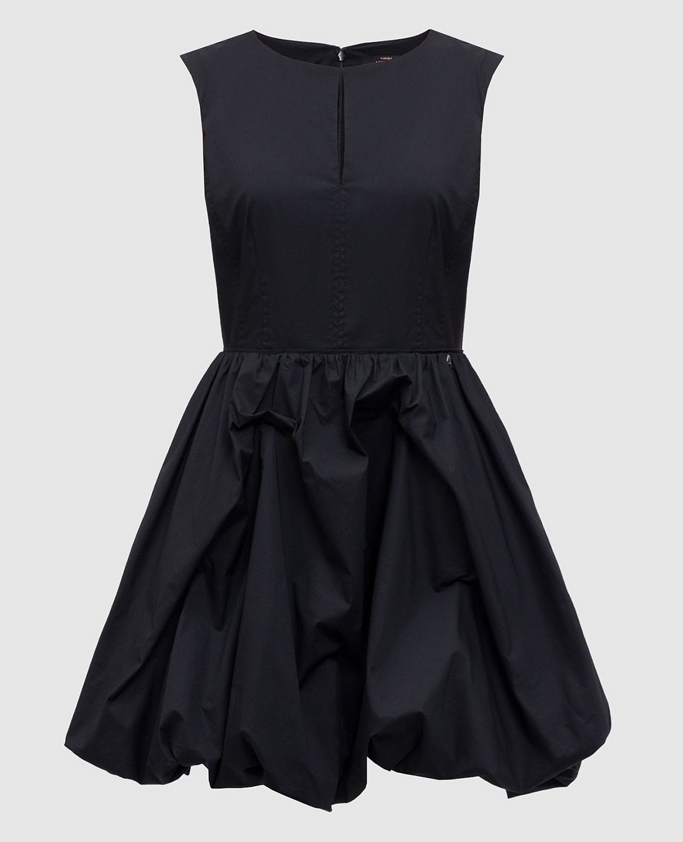 

Черное платье мини с логотипом, Черный, Повседневные платья