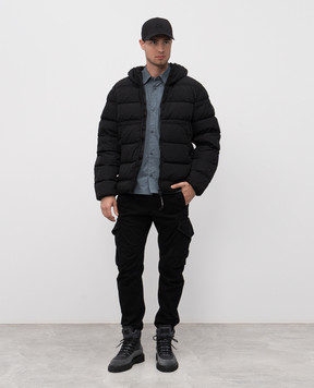 C.P. Company Черный стеганый пуховик MOW011A005904G