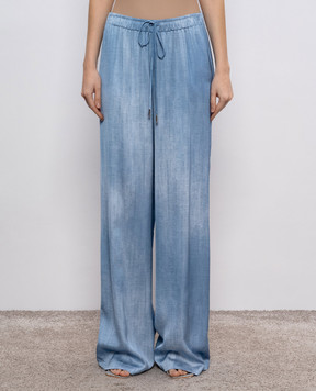 Ermanno Scervino Голубые палаццо D462P701EMY
