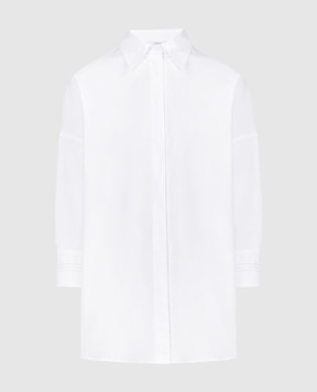 Peserico Біла блуза з ланцюжком моніль S0653008928