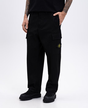 Stone Island Чорні карго з логотипом K2S153100012S0164