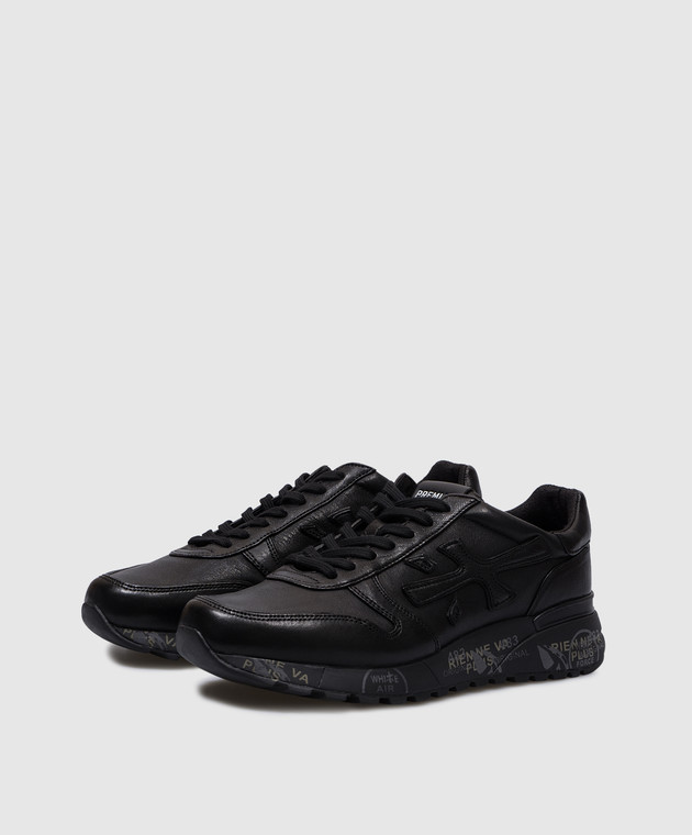 Premiata Черные кожаные кроссовки MICK MICK7108 изображение 2