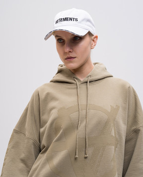 Vetements Біла кепка з вишивкою логотипа UA66CA120W