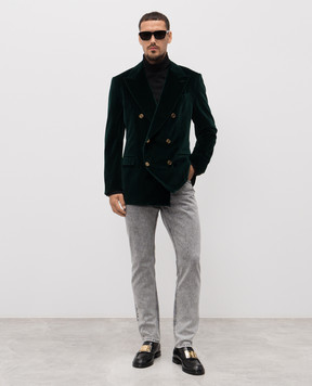 Dolce&Gabbana Сірі джинси з логотипом GYJCCDG8NJ7