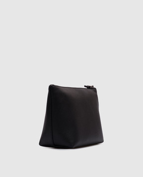 Brunello Cucinelli Черный кожаный клатч с логотипом MWEID2716