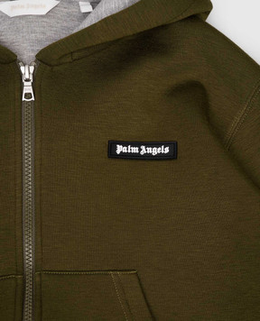 Palm Angels Дитяча зелена спортивна куртка PBBE003F25FLE002612
