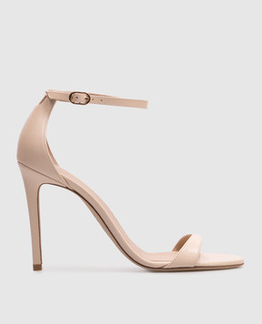 Stuart Weitzman Бежевые кожаные босоножки NUDIST SK874
