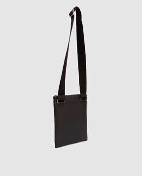 Canali Коричневая кожаная сумка-планшет с логотипом NA00134P226101
