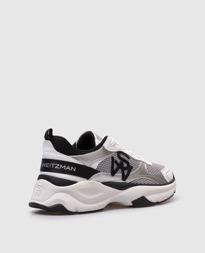 Stuart Weitzman Серые комбинированные кроссовки SW TRAINER SJ512