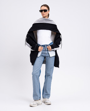 Maison Margiela MM6 Черная спортивная куртка-худы с эмблемой S52HG0040M25013