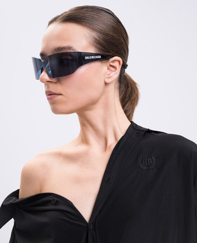 Balenciaga Блакитні сонцезахисні окуляри Mono Square 830307T0003w