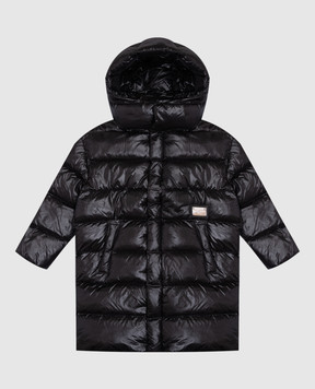 Dolce&Gabbana Детская черная куртка с нашивкой логотипа L4JB4LG7N4I6