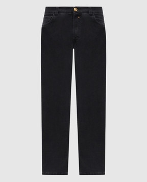 Stefano Ricci Черные джинсы с логотип патч MFT53B1020RT43BK