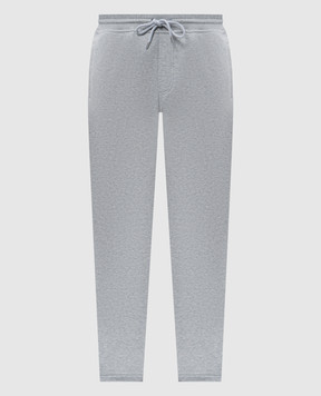 Brunello Cucinelli Серые меланжевые спортивные штаны MM8313243G