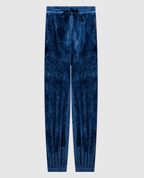 Twinset Синие велюровые джогеры TA721J