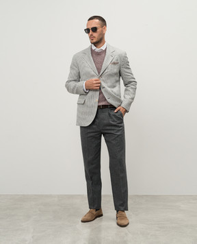 Brunello Cucinelli Сірі штани з вовни M038PE1920
