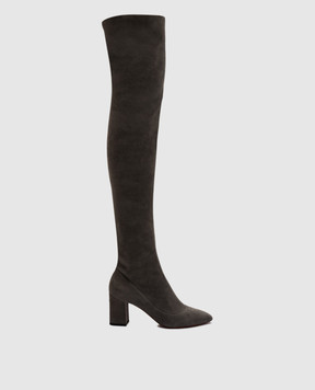 Santoni Серые замшевые ботфорты WSHZ56883HI2SMBH