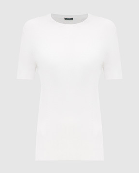 JOSEPH Белая футболка в рубчик JF008284