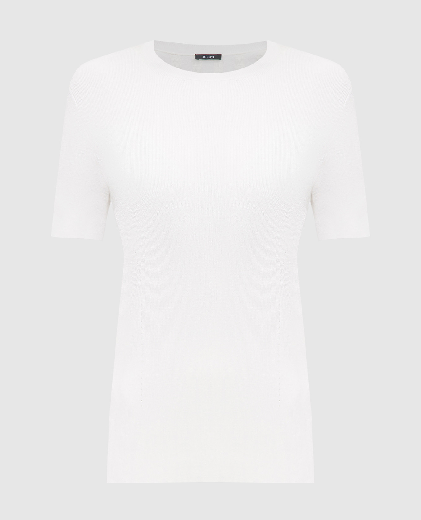 White t-shirt with a scar