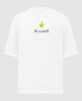 Vetements Белая футболка Be yourself UH76TR350Wm