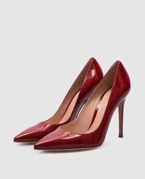 Gianvito Rossi Красные кожаные лакированные туфли GIANVITO G2847015RIC