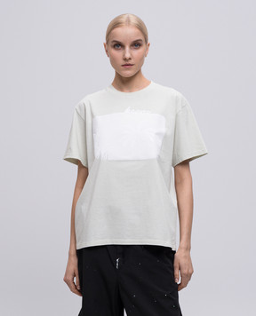 Maison Margiela MM6 Зелена футболка з принтом S62GD0204M20108