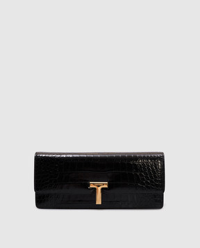 Tom Ford Черный кожаный клатч WALLIS L1837LCL395X