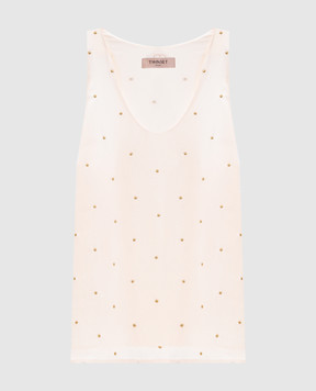 Twinset Бежевий топ з люрексом 252TP2034