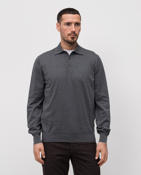 Brunello Cucinelli Серое поло M29800135