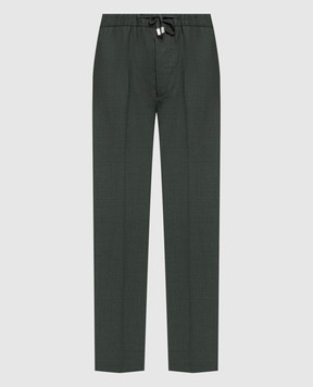Enrico Mandelli Зеленые брюки из шерсти GYM0024916
