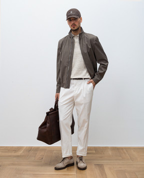 Brunello Cucinelli Коричневая куртка из шерсти MM4506424
