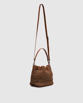 Gianni Chiarini Коричнева плетена сумка FIORE BS11566WVNG